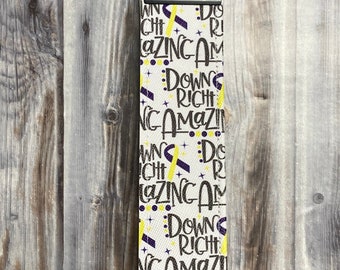 Down Right Amazing Faux Leather wristlet key fob