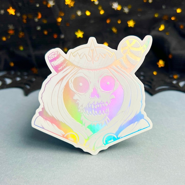 The Lich Adventure Time White Sticker