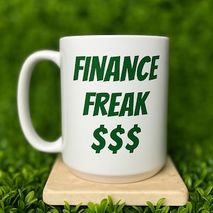Tasse à café Finance Freak : cadeau pour investisseurs boursiers