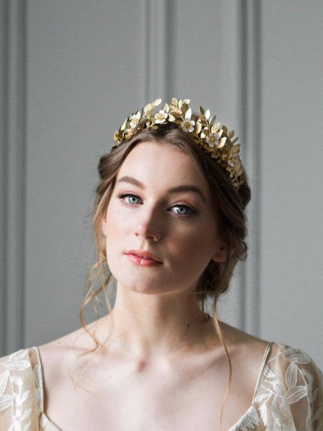 Gold Tiara Flowers - Etsy Gold Tiara Flowers - Etsy