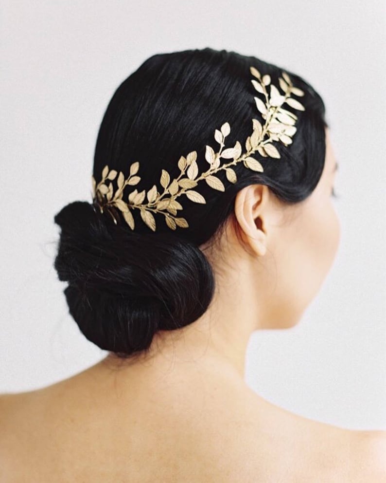 Alena Wrap Headpiece, Rose Gold Crown, Bridal Headpiece, Boho Headpiece, Bridal Hair Vine, Halo Crown 240 image 6