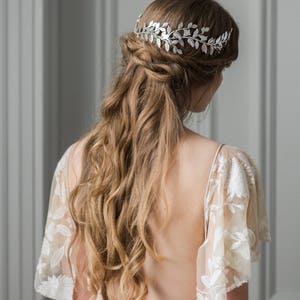Alena Wrap Headpiece, Rose Gold Crown, Bridal Headpiece, Boho Headpiece, Bridal Hair Vine, Halo Crown 240 image 5