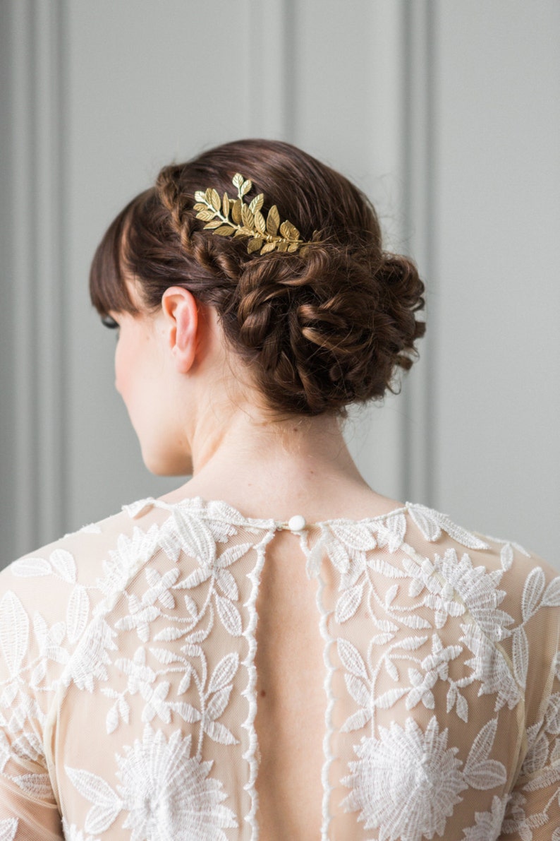 bridal headpiece bridesmaid gift bridal comb leaf Headpiece rose gold leaf comb bridal comb Boho Leaf Comb bohemian boho #205