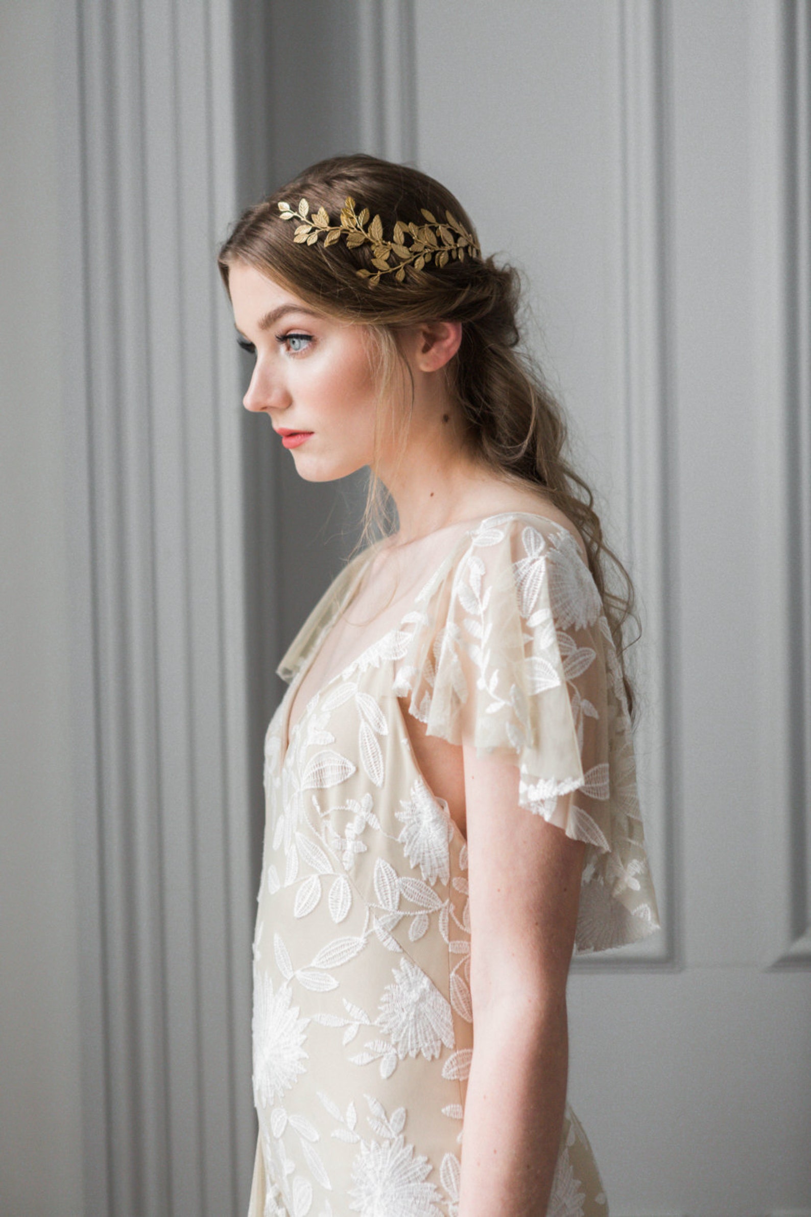 Alena Wrap Headpiece Gold Crown Bridal Headpiece Boho | Etsy