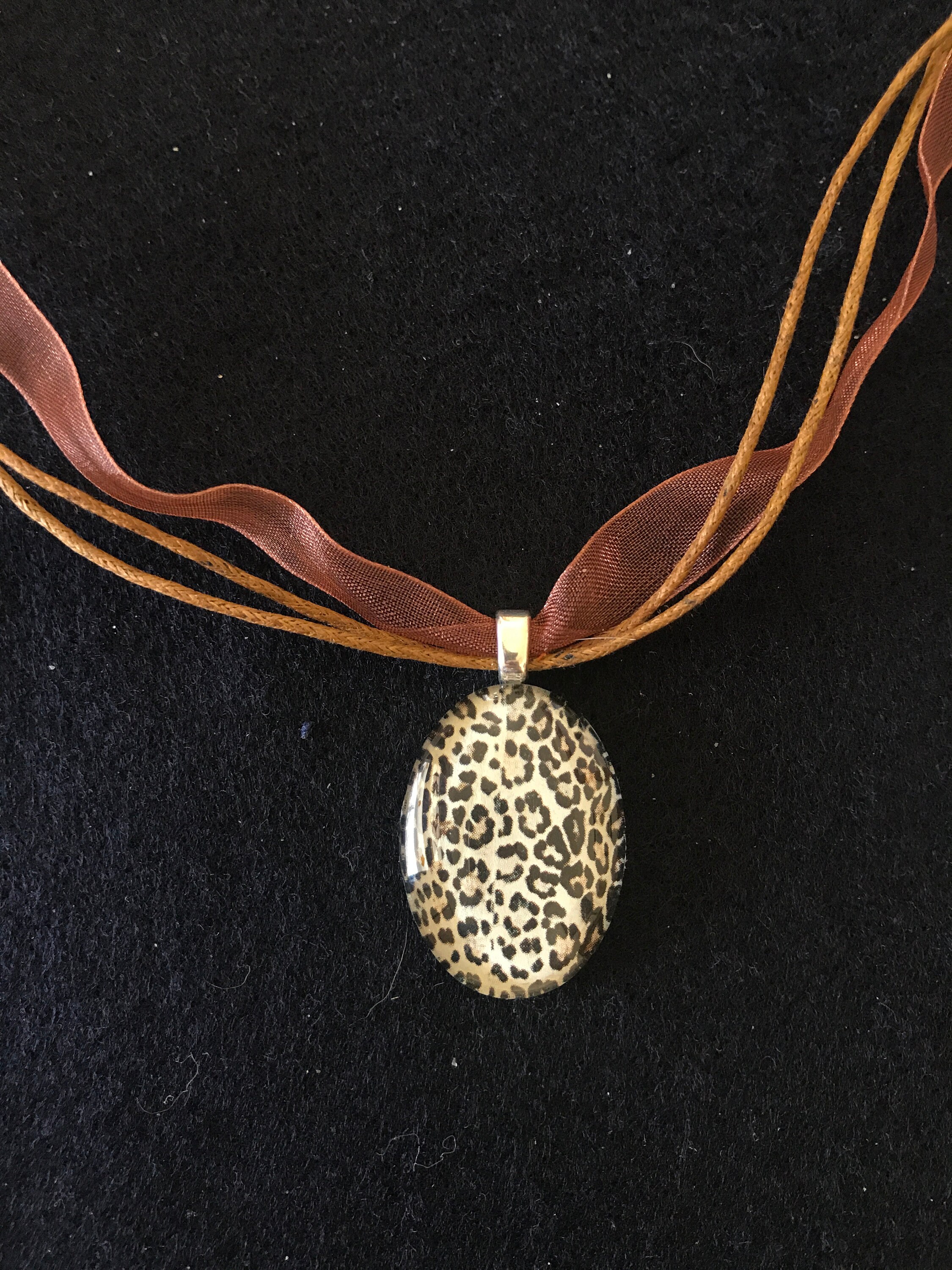 Leopard print necklace | Etsy