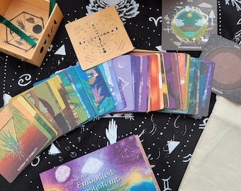 Embodied Ecosystems Tarot Oracle Deck & Guidebook (a original, 100% artist-made creation)
