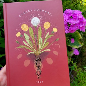 PRE-ORDER Cycles Journal 2026 : Wholistic Tracking Guide & Lunar Planner / Moon Calendar / Offline Period Tracker / Menstrual BBT Charting