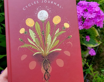 PRE-ORDER Cycles Journal 2026 : Whole-Body Tracking Guide & Lunar Planner / Moon Calendar / Offline Period Tracker / Menstrual BBT Charting