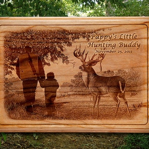 Laser engraved Picture Plaque on solid Wood