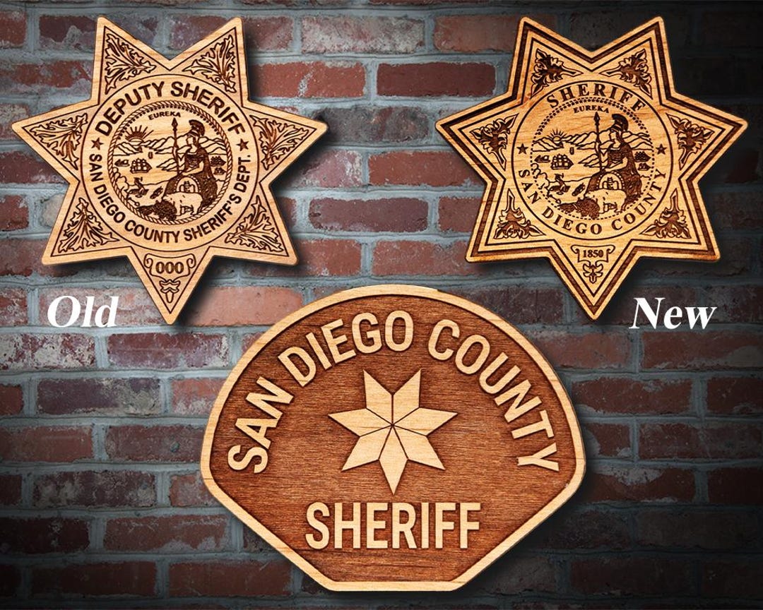 San Diego Co Sheriff Badge or Patch Plaque - Etsy