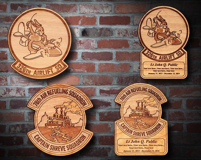 Wooden Misc. Military Patch Plaque #97