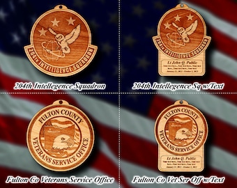 Misc. Wooden Military Badge or Patch Ornament #67