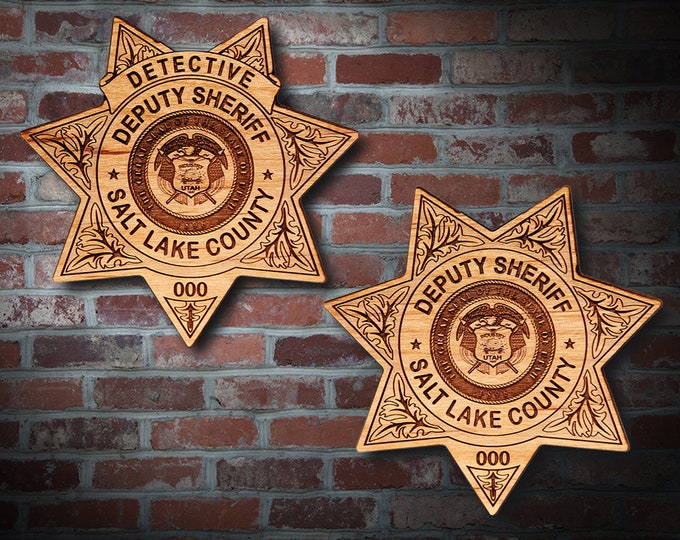 Salt Lake Co Sheriff Badge or Patch Plaque