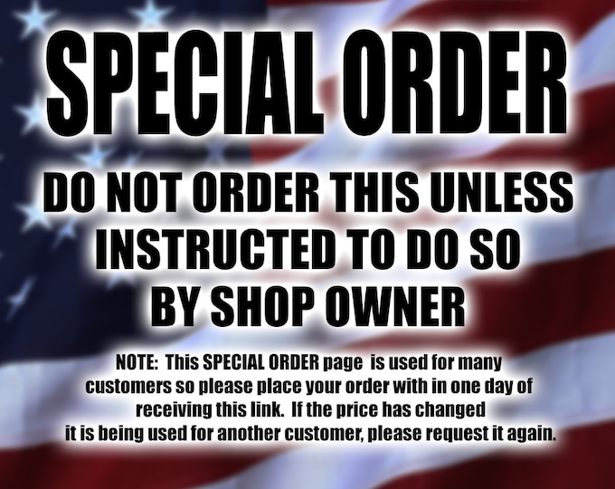 Special order