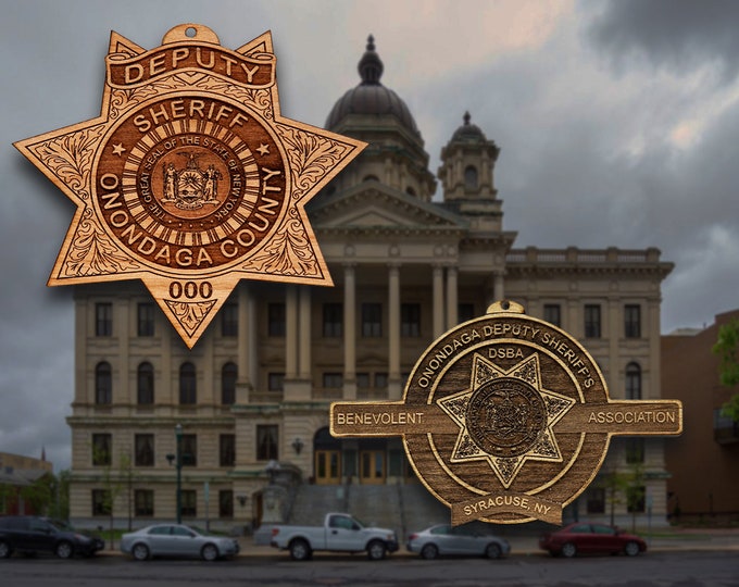 Wooden Onondaga Co NY Sheriffs Ornaments