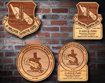 Wooden Misc. Military Patch Plaque #129