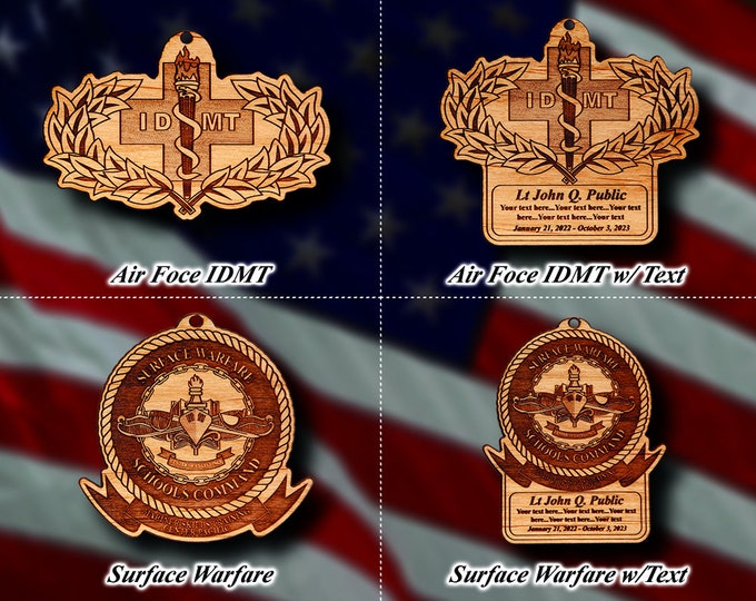 Misc. Wooden Military Badge or Patch Ornament #73