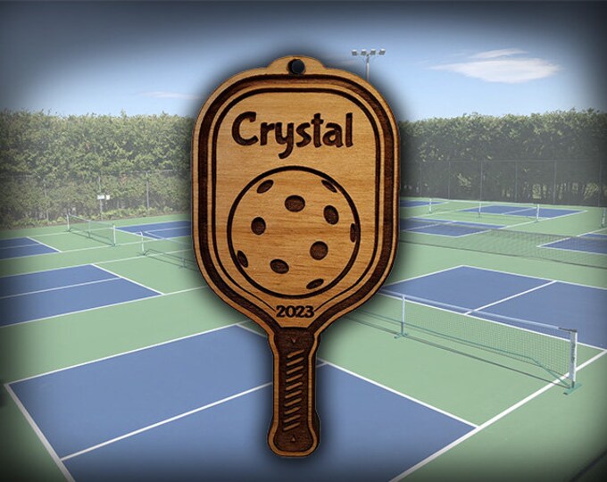 Personalized Pickle ball Ornament