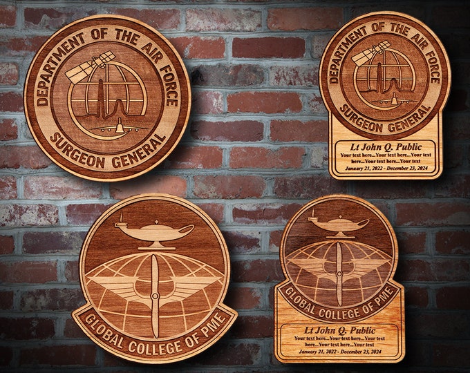 Wooden Misc. Military Patch Plaque 85