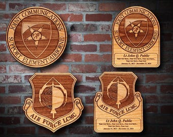 Wooden Misc. Military Patch Plaque #93
