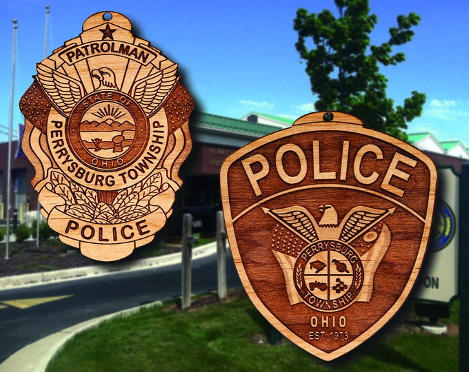 Perrysburg Township OH Police Badge or Patch Ornament