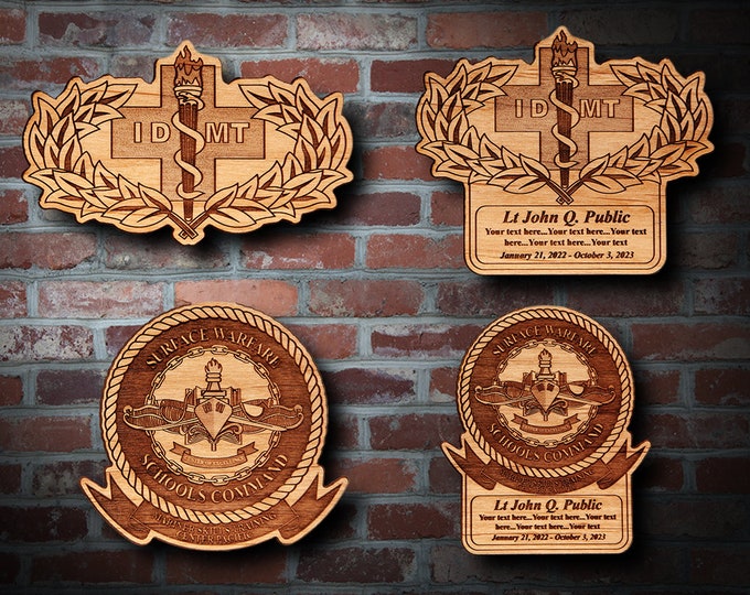 Wooden Misc. Military Patch Plaque 73