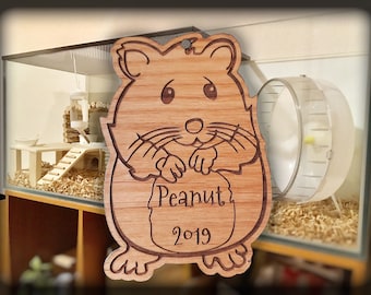 Hamster Christmas Ornament