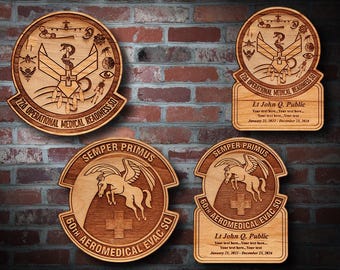 Wooden Misc. Military Patch Plaque #115