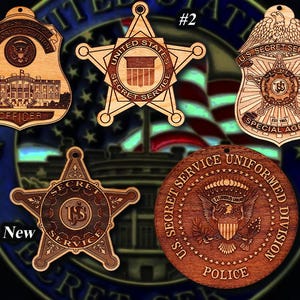 US Secret Service Badge or Patch Ornament
