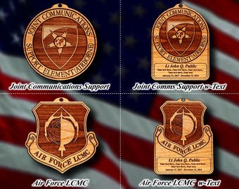 Misc. Wooden Military Badge or Patch Ornament #93