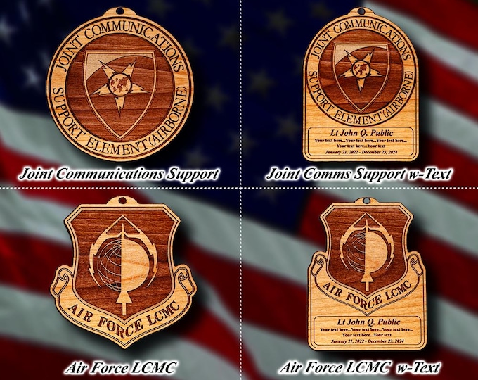 Misc. Wooden Military Badge or Patch Ornament #93