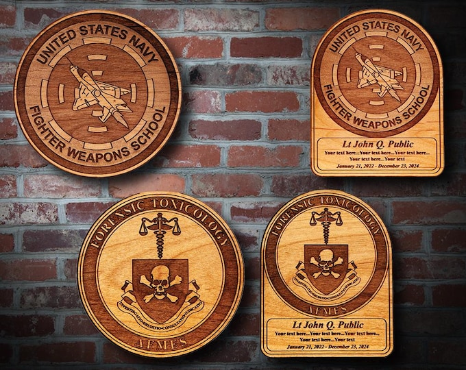 Wooden Misc. Military Patch Plaque #103