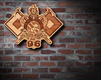 Wooden Misc. Military Patch Plaque 72