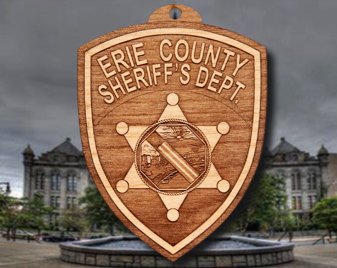 Erie Co NY Sheriff Patch Ornament