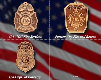 Misc. EMS FD Badge or Patch Ornament #28