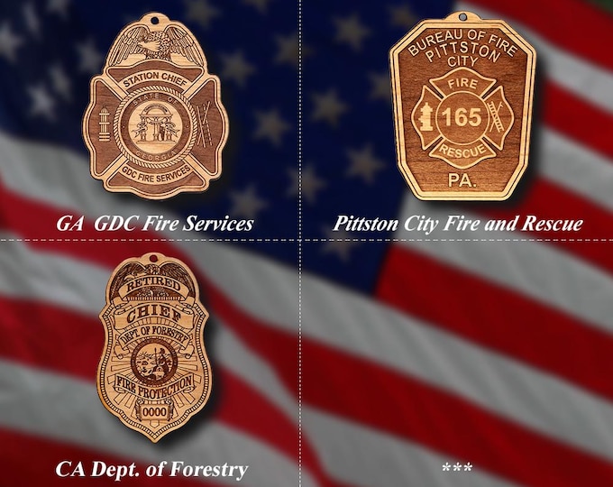 Misc. EMS FD Badge or Patch Ornament #28