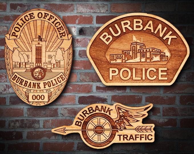Burbank CA Badge & Patch Plaque