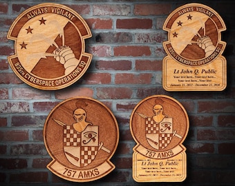 Wooden Misc. Military Patch Plaque #118