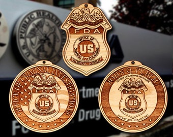 FDA Badge and Logo Ornament
