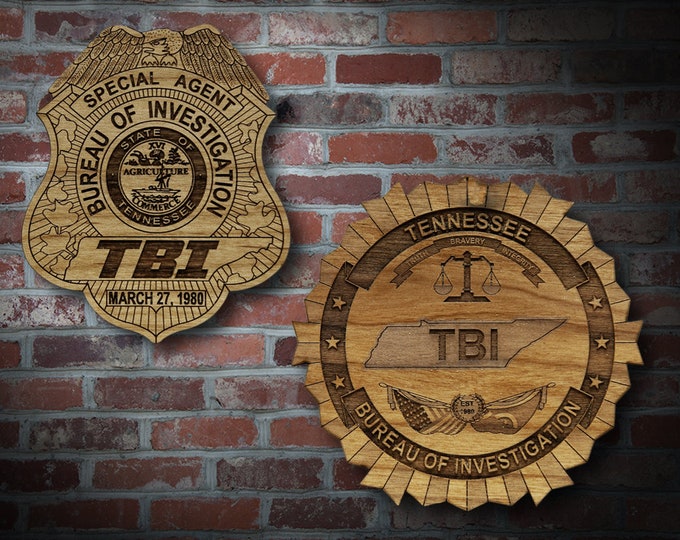 Wooden TBI Badge and Patch