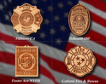 Misc. EMS FD Badge or Patch Ornament #20