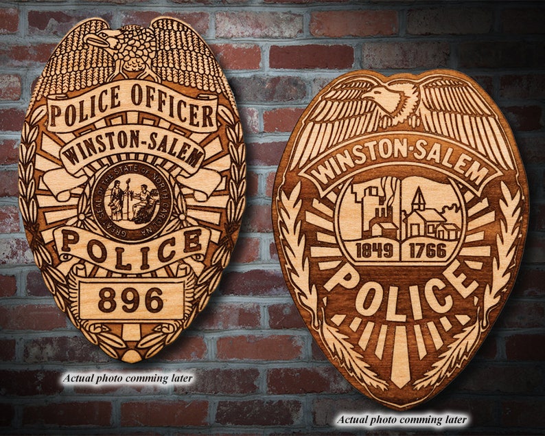 personalized-wooden-winston-salem-police-badge-or-patch-plaque-etsy