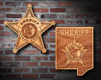 Dupage Co IL Sheriff Badge or Patch Plaque