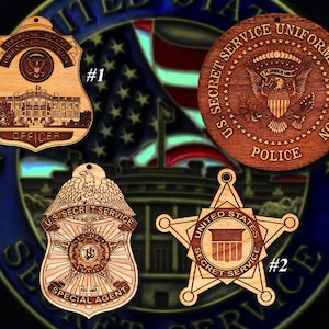 US Secret Service Badge or Patch Ornament