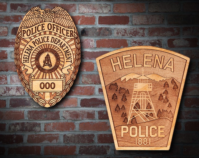 Helena MT Police Badge or Patch Plaque