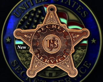 US Secret Service Badge or Patch Ornament - Etsy