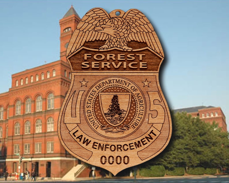 USDA Forest Service Badge or Patch Hanging Ornament