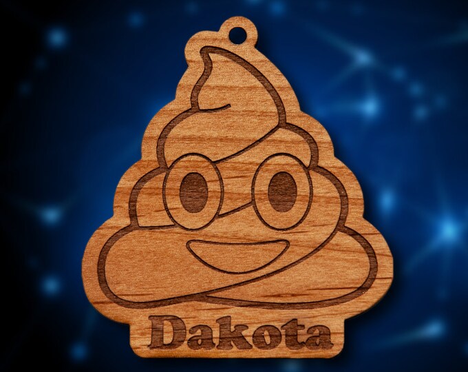 Wooden Poop Emoji