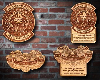 Wooden Misc. Military Patch Plaque 88