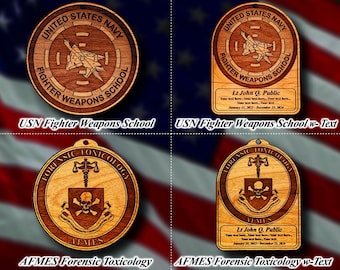 Misc. Wooden Military Badge or Patch Ornament #103